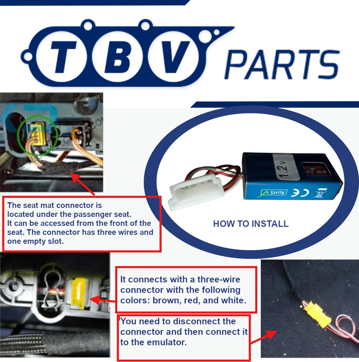 EMULADOR SENSOR OCUPACIÓN ASIENTO MERCEDES BENZ 1.2