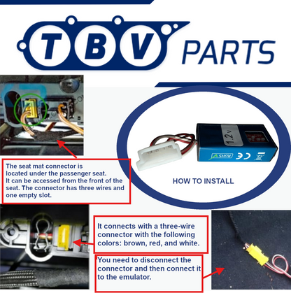 EMULADOR SENSOR OCUPACIÓN ASIENTO MERCEDES BENZ 1.2