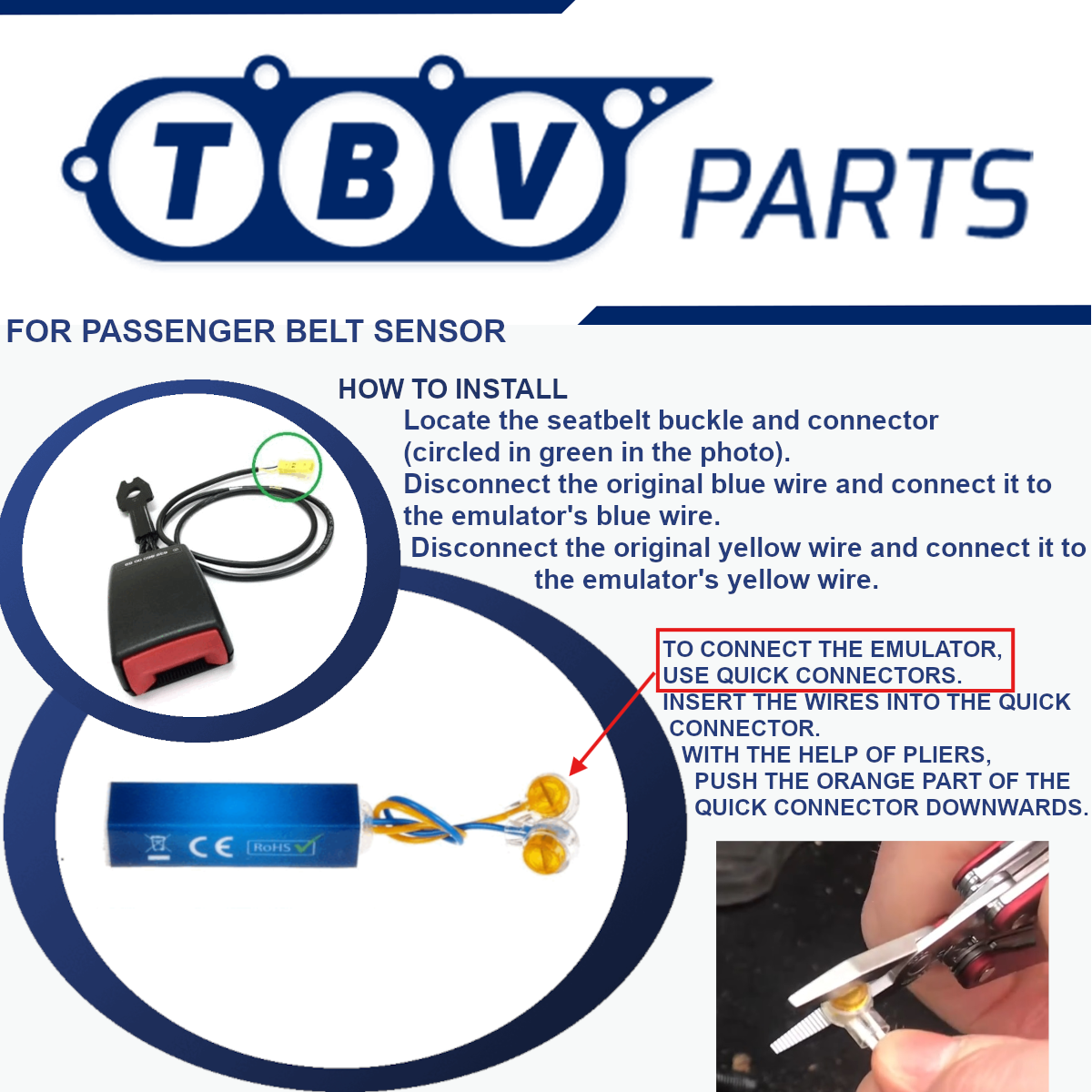 EMULADOR DE SENSOR DE OCUPAÇÃO DE ASSENTO MERCEDES BENZ 1.3