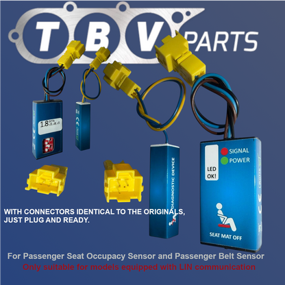 EMULADOR SENSOR OCUPACIÓN ASIENTO SRS / ESTERILLA AIRBAG MERCEDES BENZ CON COMUNICACION LIN W176 W246 W204 W205 C117 W212 W463 W292 W166 R172 X156 C218