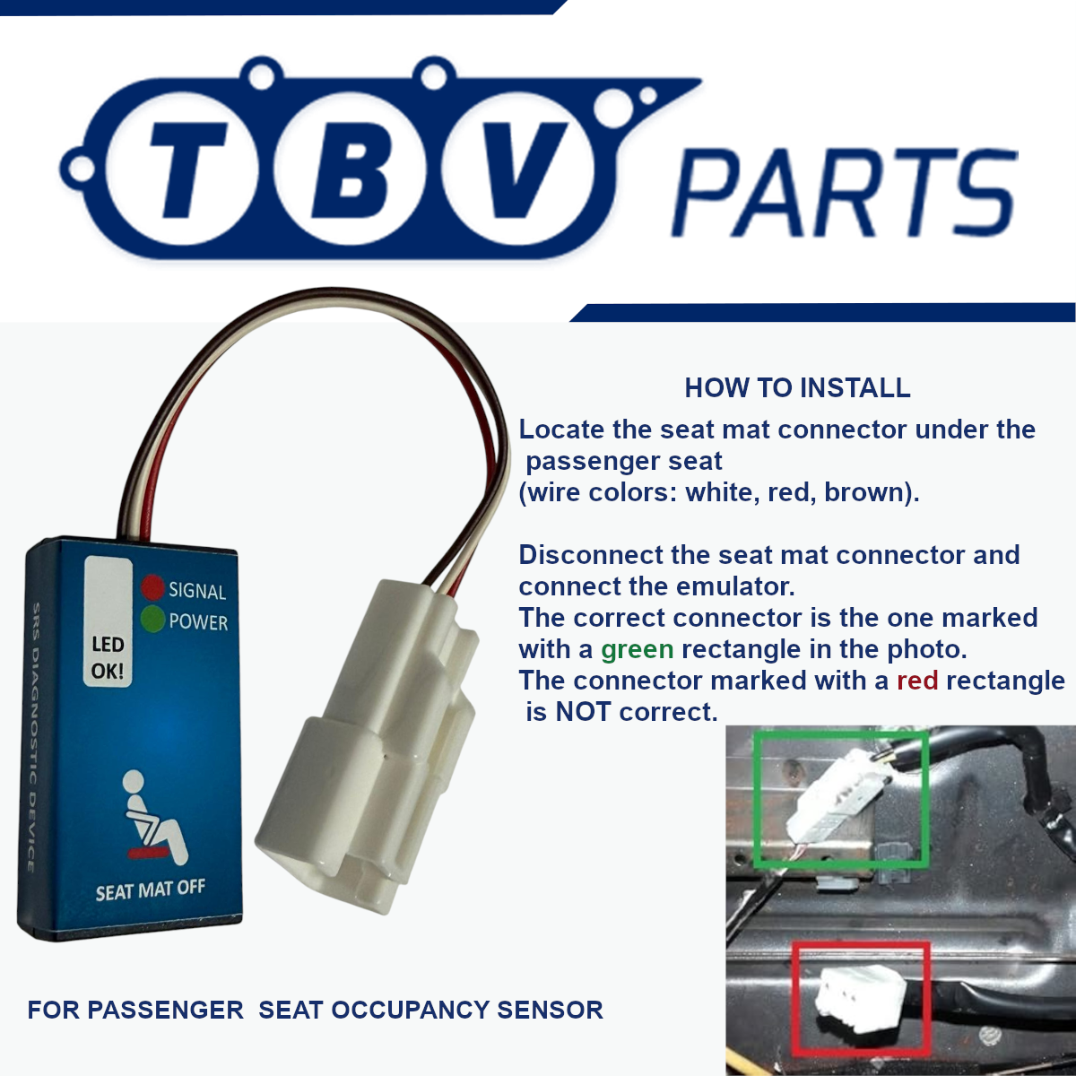 FIAT STILO SEAT OCCUPANCY SENSOR EMULATOR