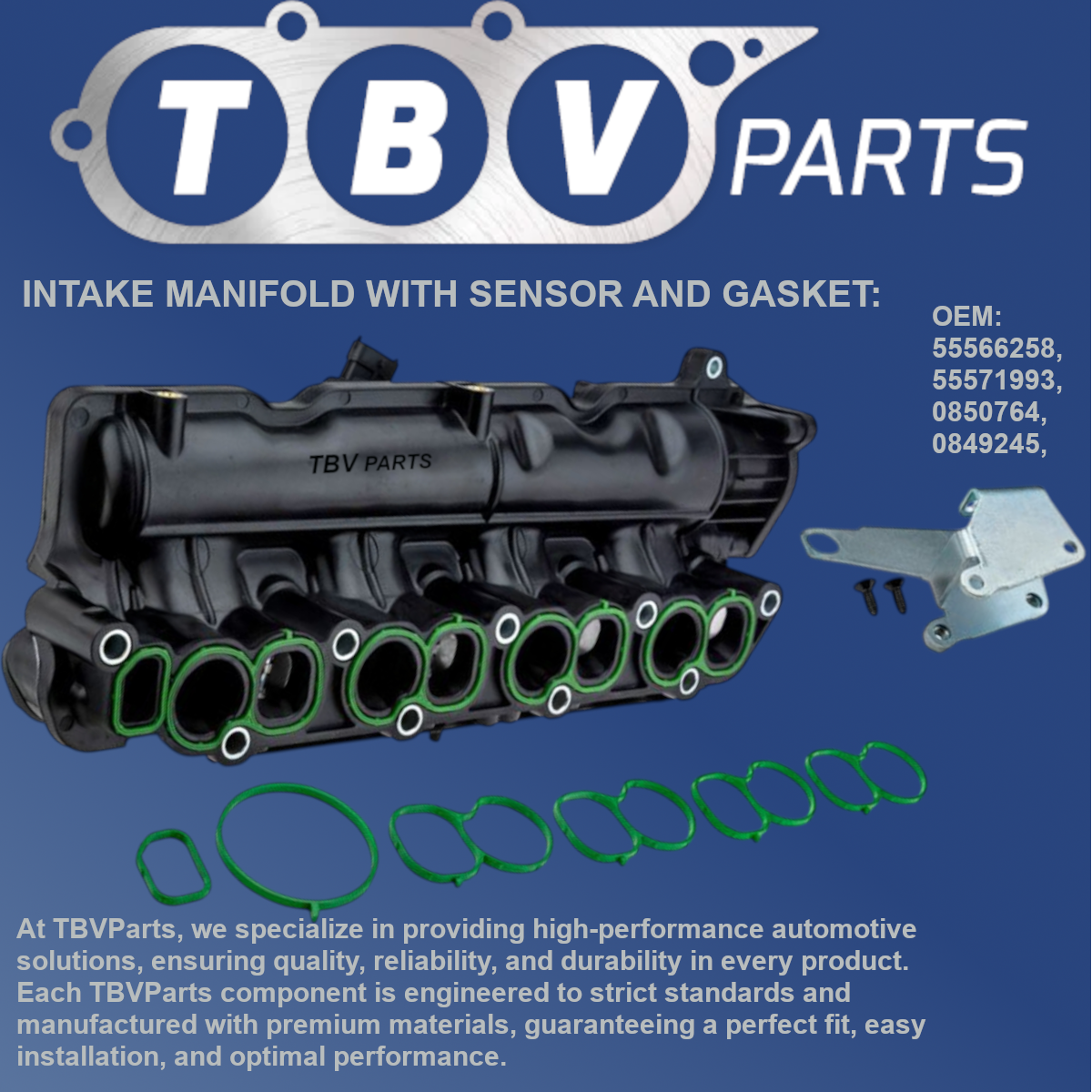 INTAKE MANIFOLD OPEL SAAB FIAT ALFA ROMEO 2.0CDTI / TID 55566258 55571993 0849245 0850764