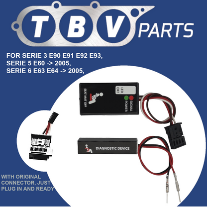Herramienta auxiliar de diagnóstico – sensor de ocupación asiento pasajero Para E90, E91, E92, E93 Solución Fallo Luz Roja Esterilla para Serie 3, para Serie 5 E60, E61, 6 E63, E64