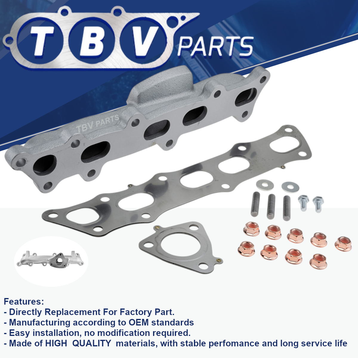 EXHAUST MANIFOLD HONDA ACCORD / CIVIC 2.2 CTDI 18100RBDE11 18100RMAE00 04180RSR305 04180RBD305 06180RSR305