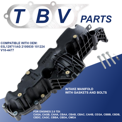INTAKE MANIFOLD AUDI SKODA SEAT VW 2.0TDI 03L129711AG 2100030