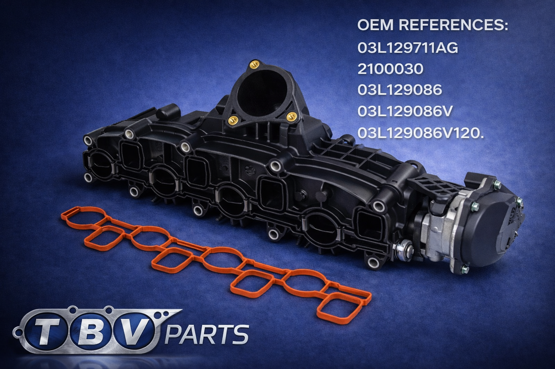 COLECTOR DE ADMISION CON ACTUADOR AUDI SKODA SEAT VW 2.0TDI 03L129711AG 2100030 03L129086