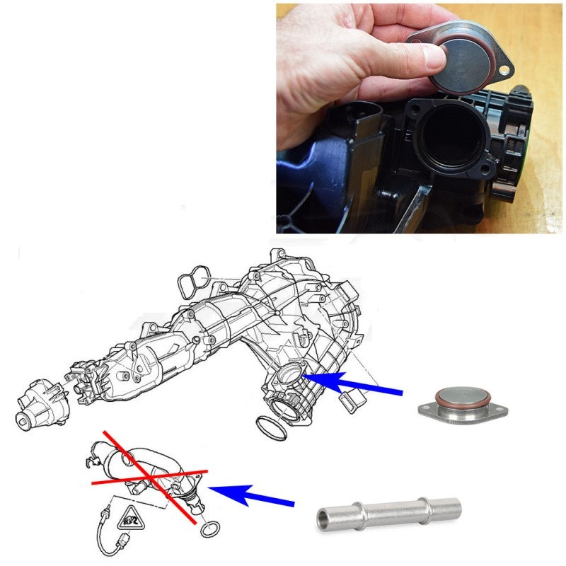 KIT ANULAR ENFRIADOR Y VALVULA EGR BMW N57 N57S 3.0 11618511363, 11617800088, 11717805446, 11719886714, 8507334, 11618509116