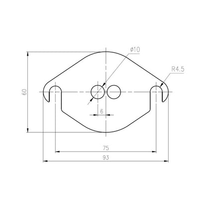 Placa ciega de la válvula EGR para Meriva Corsa Astra Zafira 1.7 CDTI