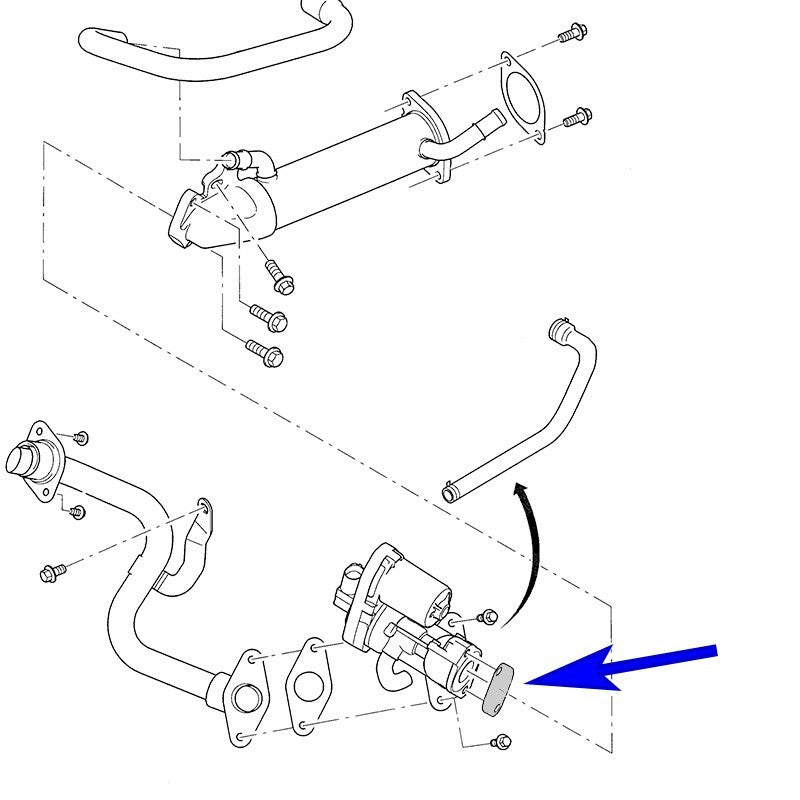 EMULADOR ANULAR VALVULA EGR FORD MONDEO / JAGUAR X-TYPE 2.2 D TDCI 1366049 6S7Q9D475AA 6S7Q9D475AC 6S7Q9D475AD