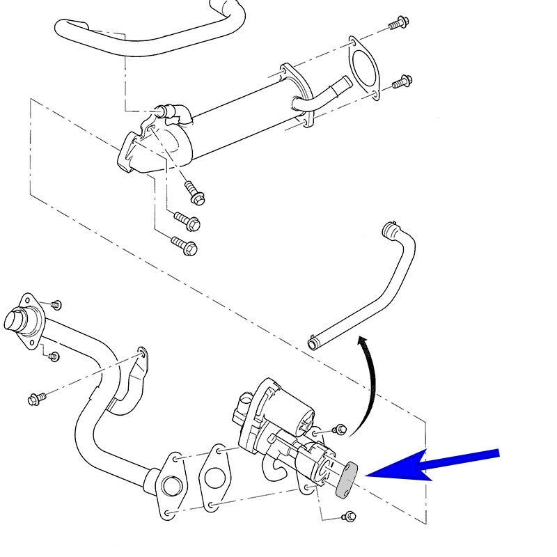 KIT DE CANCELAMENTO DE VÁLVULA EGR CITROEN FORD PEUGEOT LAND ROVER 2.2 2.4 HDI TDCI JTDM 9665752480 8C1Q9D475AA