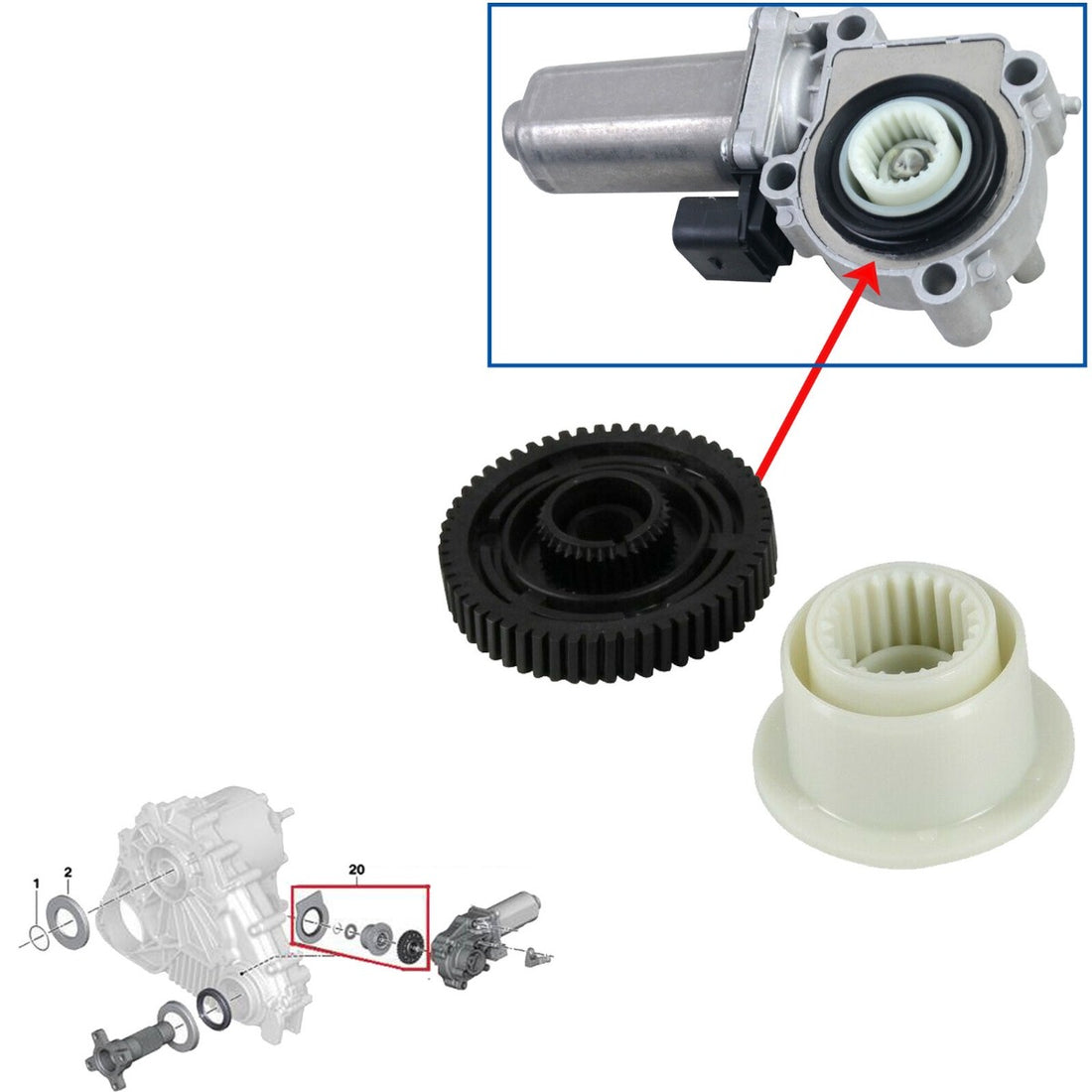 GEAR REPAIR SERVO ACTUATOR BMW MERCEDES BENZ LAND ROVER 27107566296 27107568267 A1645400188