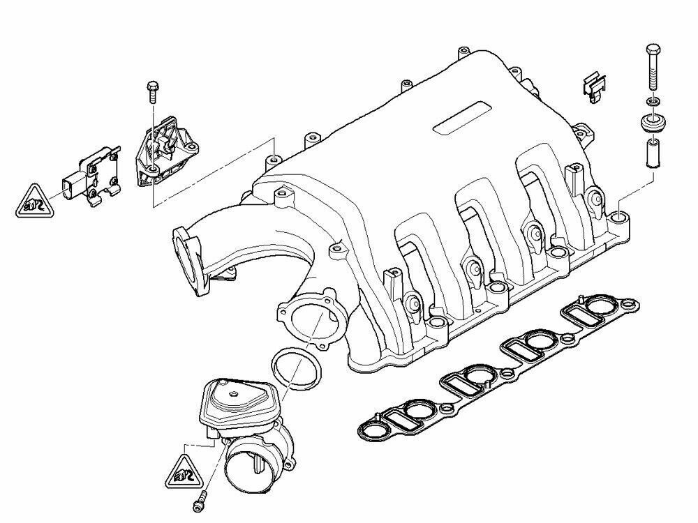 KIT DE CANCELAMENTO DE BORBOLETAS BMW 7 E65 745d 4.4 V8 M67N D44 11617792504 11617792505 11617792507 11-41319-01